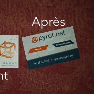 Cartes de visite de l'agence Pyrat