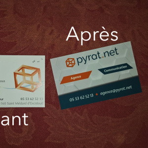 Cartes de visite de l'agence Pyrat