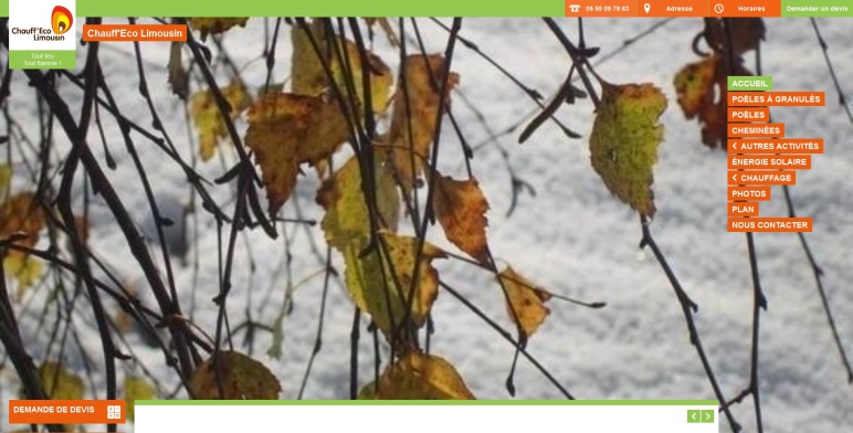 Chauf'Eco Limousin - Avant - Site Pages Jaunes